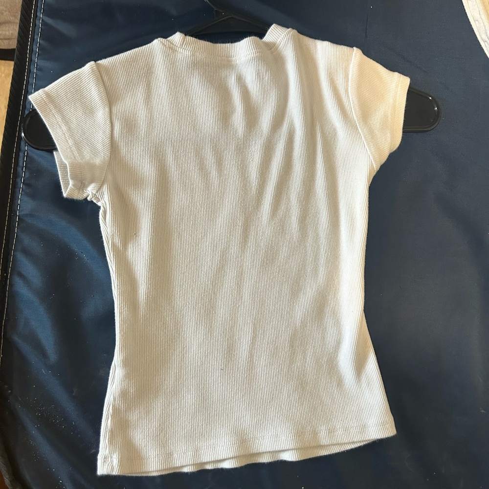 Harlow White Ribbed Crop Top